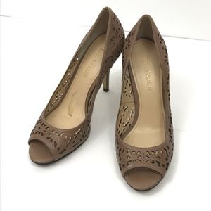 Enzo Angiolini Megastar 3 Leather Pumps Tan 8 [JH]